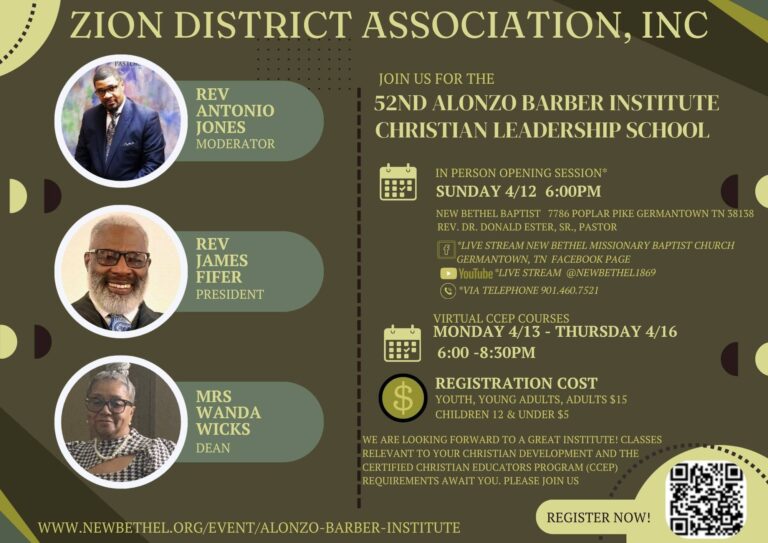 Zion District Association Barber Institute School