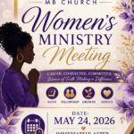 Women’s Ministry Meeting | May 24, 2026 | New Hickory Hill M.B. Church
