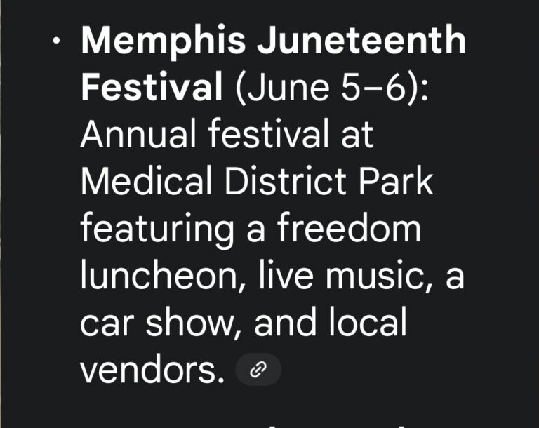 Memphis Juneteenth Festival | June 5–6, 2026